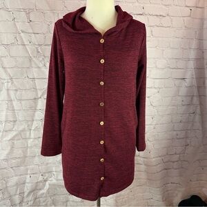 NWT shop basic USA Boutique Hooded cardigan sweater minimalist layering